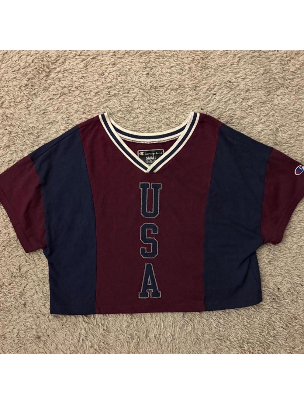 Champion USA cropped jersey